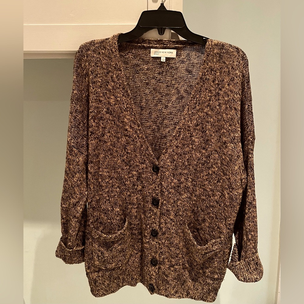 Jones New York Medium Weight Knit Cardigan
